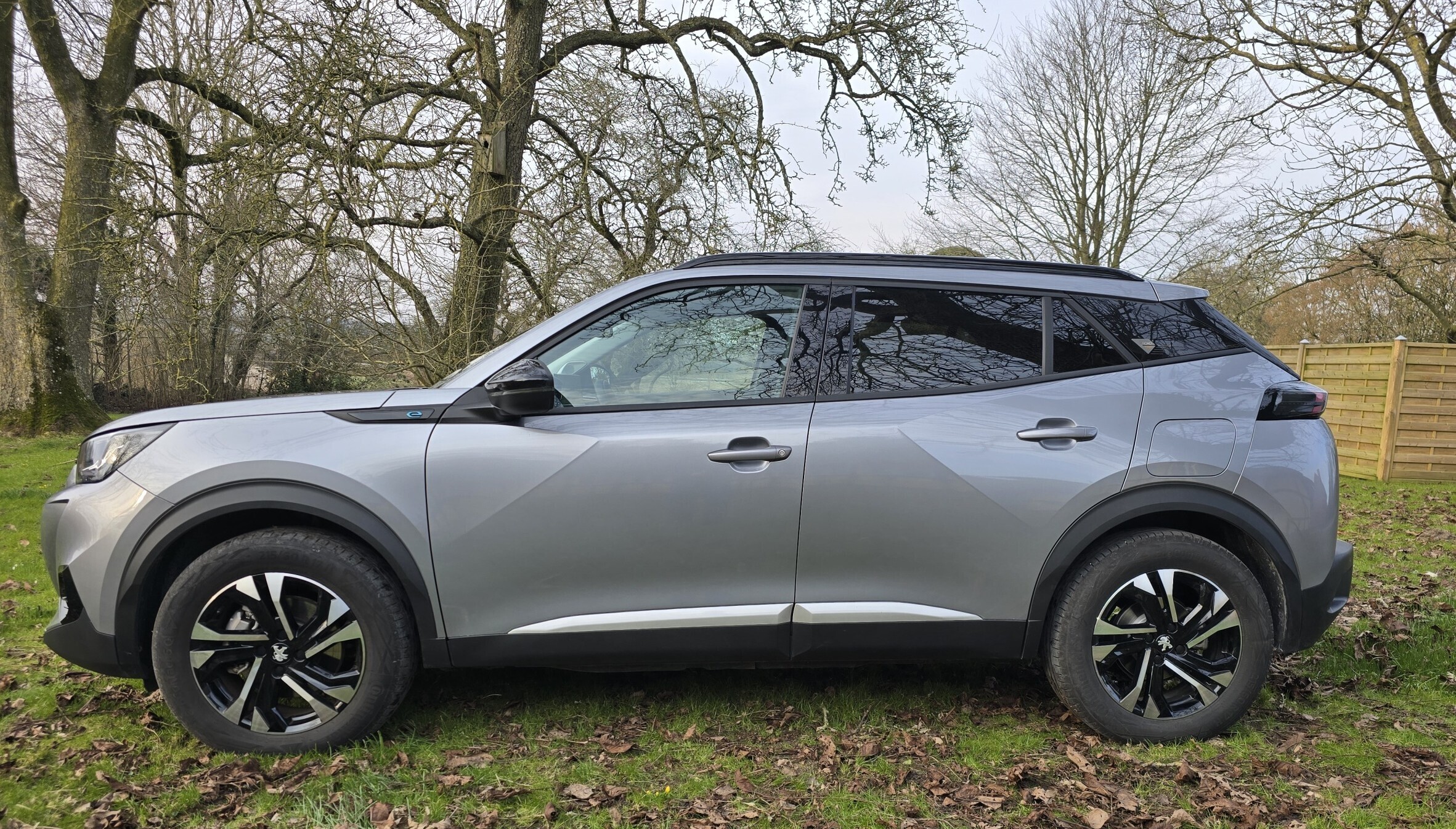 Grå Peugeot 2008 fra 2022