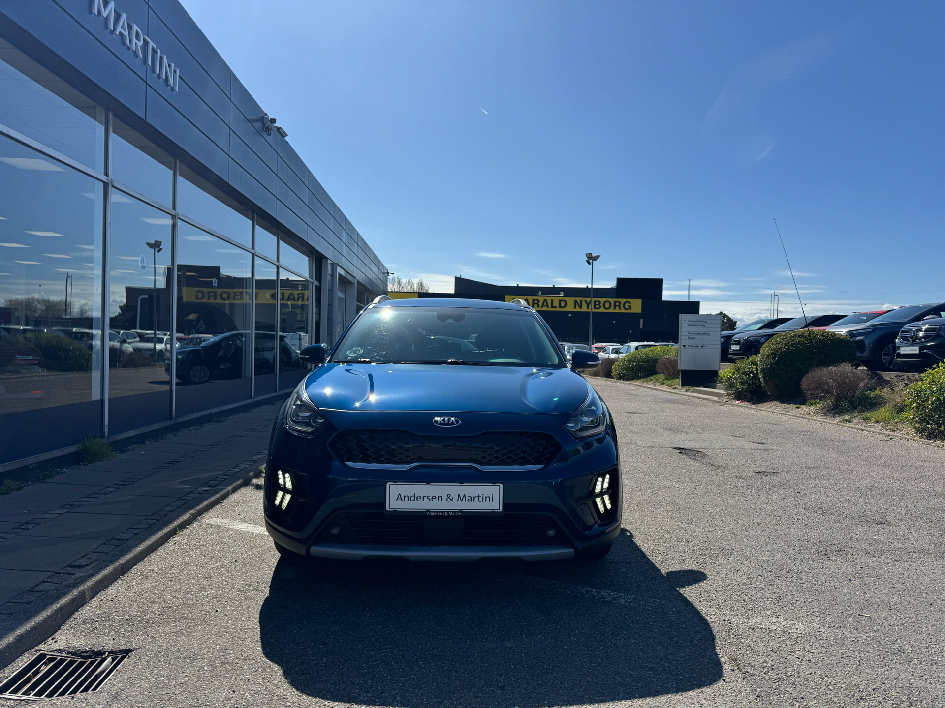 Blå Kia Niro fra 2020