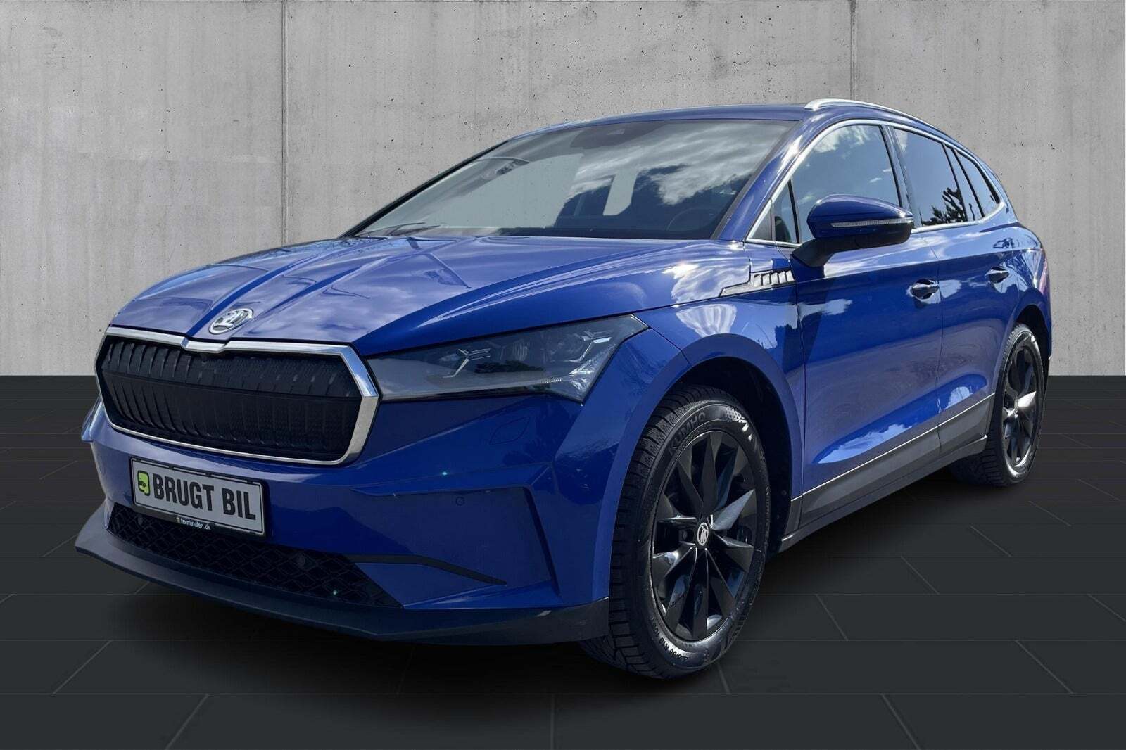 Blå Skoda Enyaq fra 2022