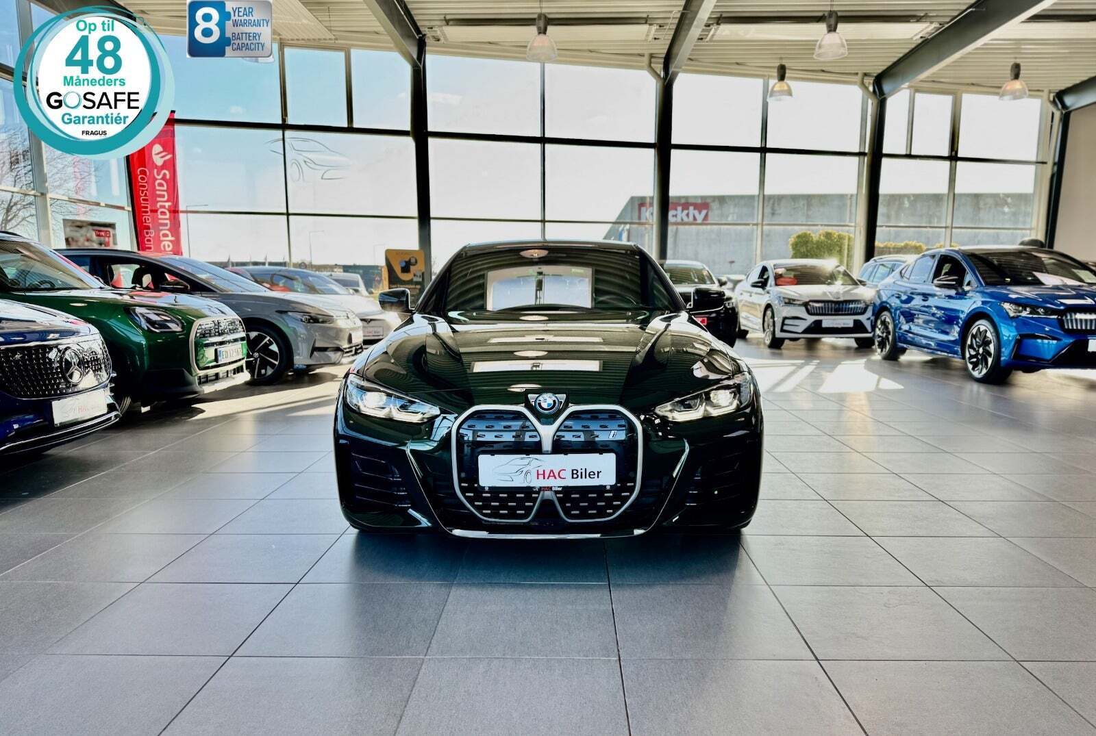 Grøn BMW i4 fra 2024