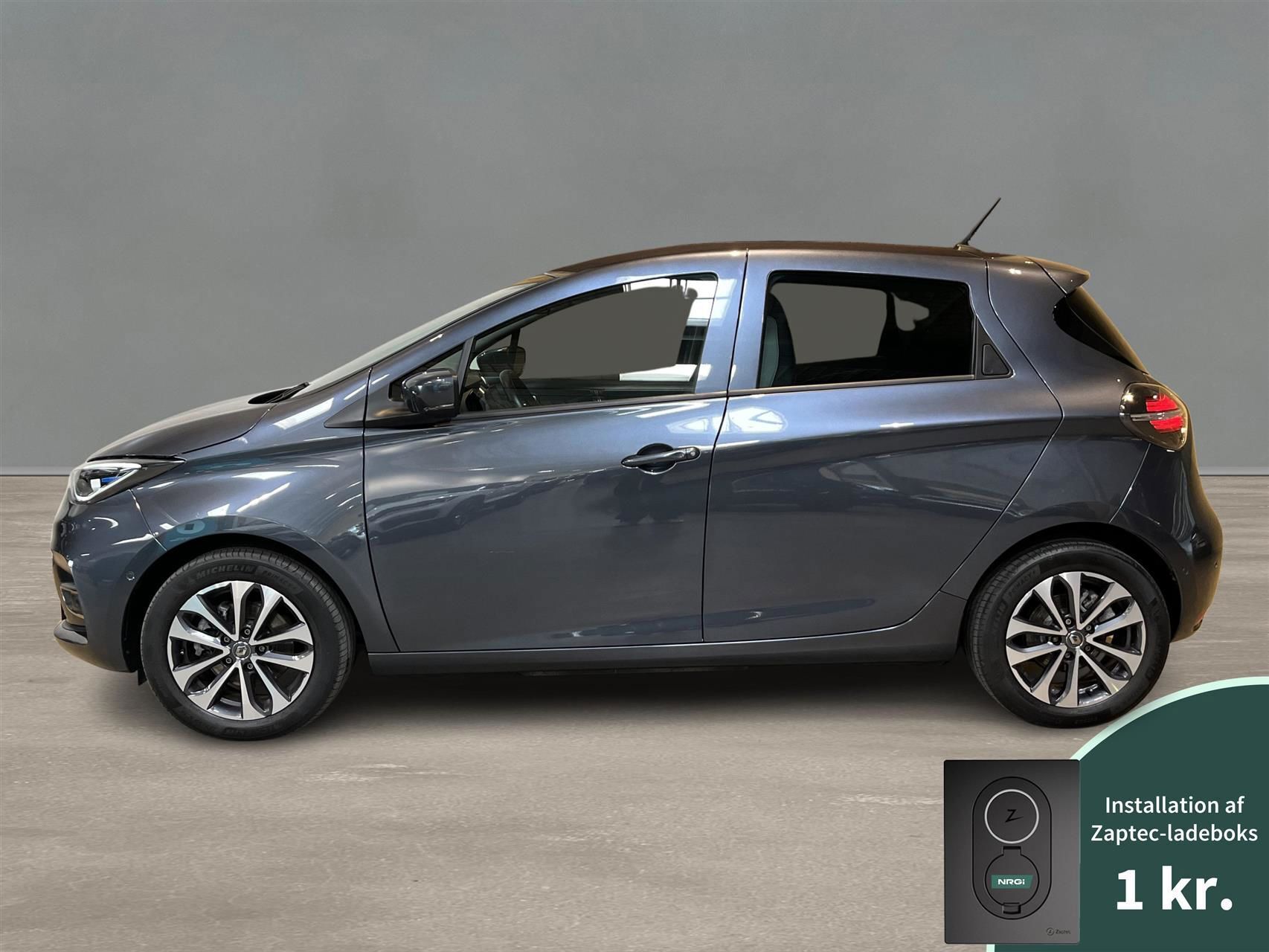 Grå Renault Zoe fra 2021