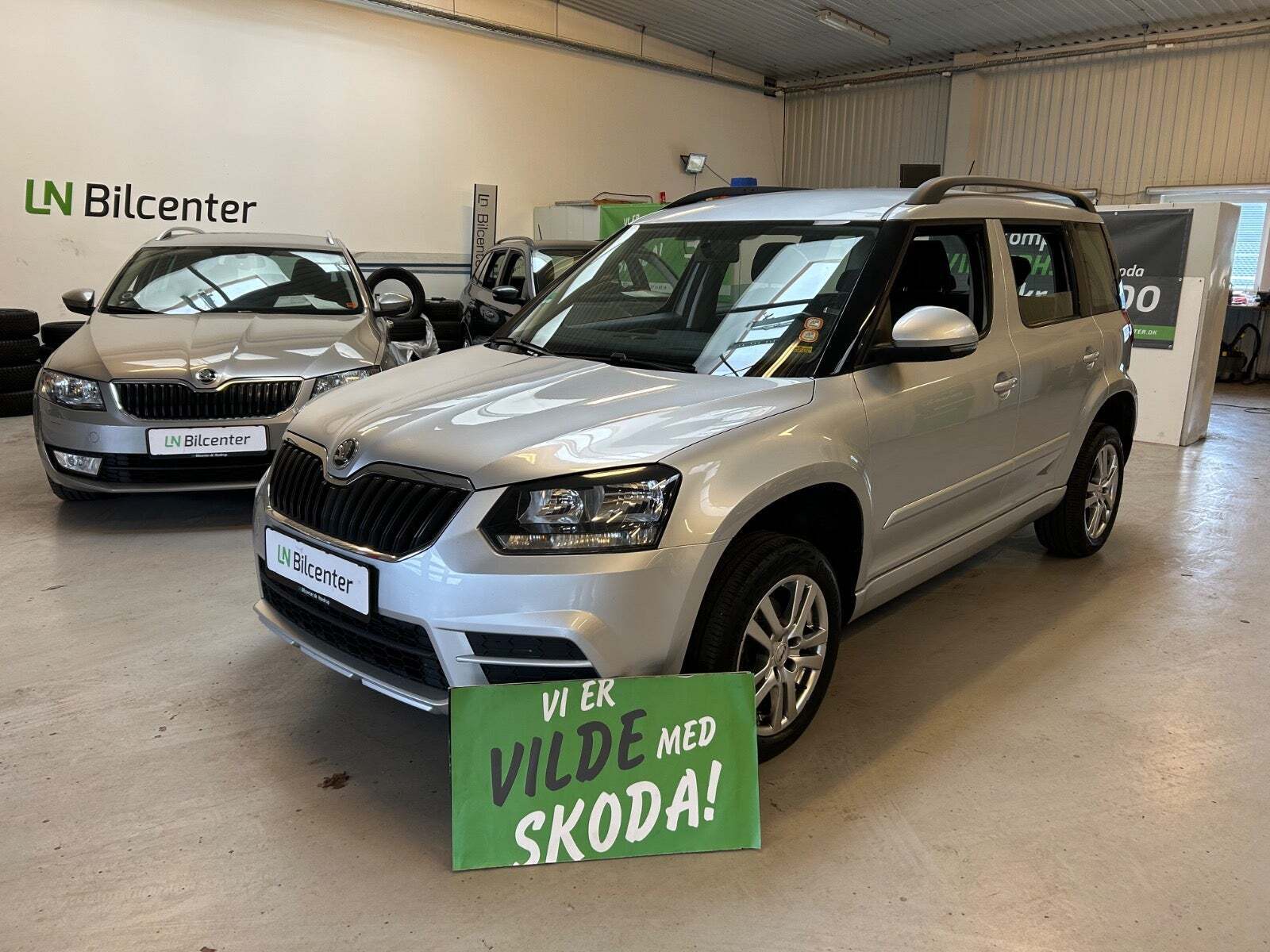 Sølv Skoda Yeti Outdoor fra 2015 set udefra