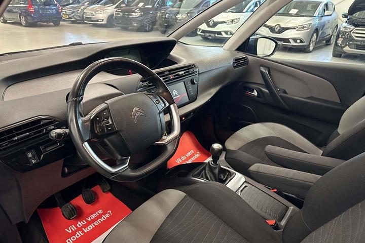 Blå Citroën Grand C4 Picasso fra 2014 set indefra