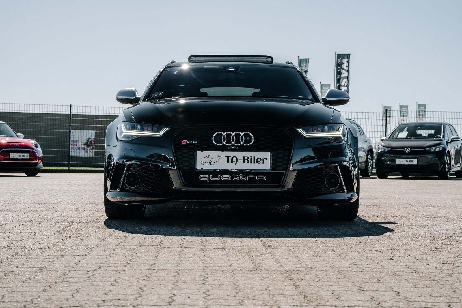 Hvid Audi RS6 fra 2016