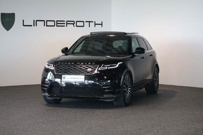 Sort Land Rover Range Rover Velar fra 2018 set udefra