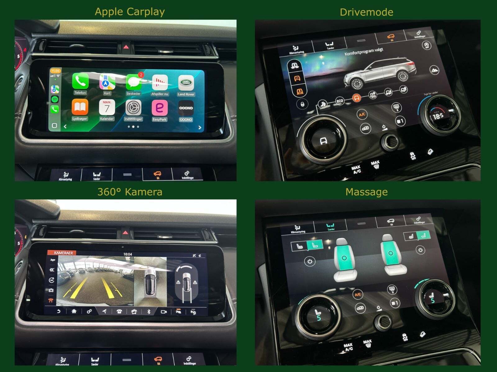 Sort Land Rover Range Rover Velar fra 2018