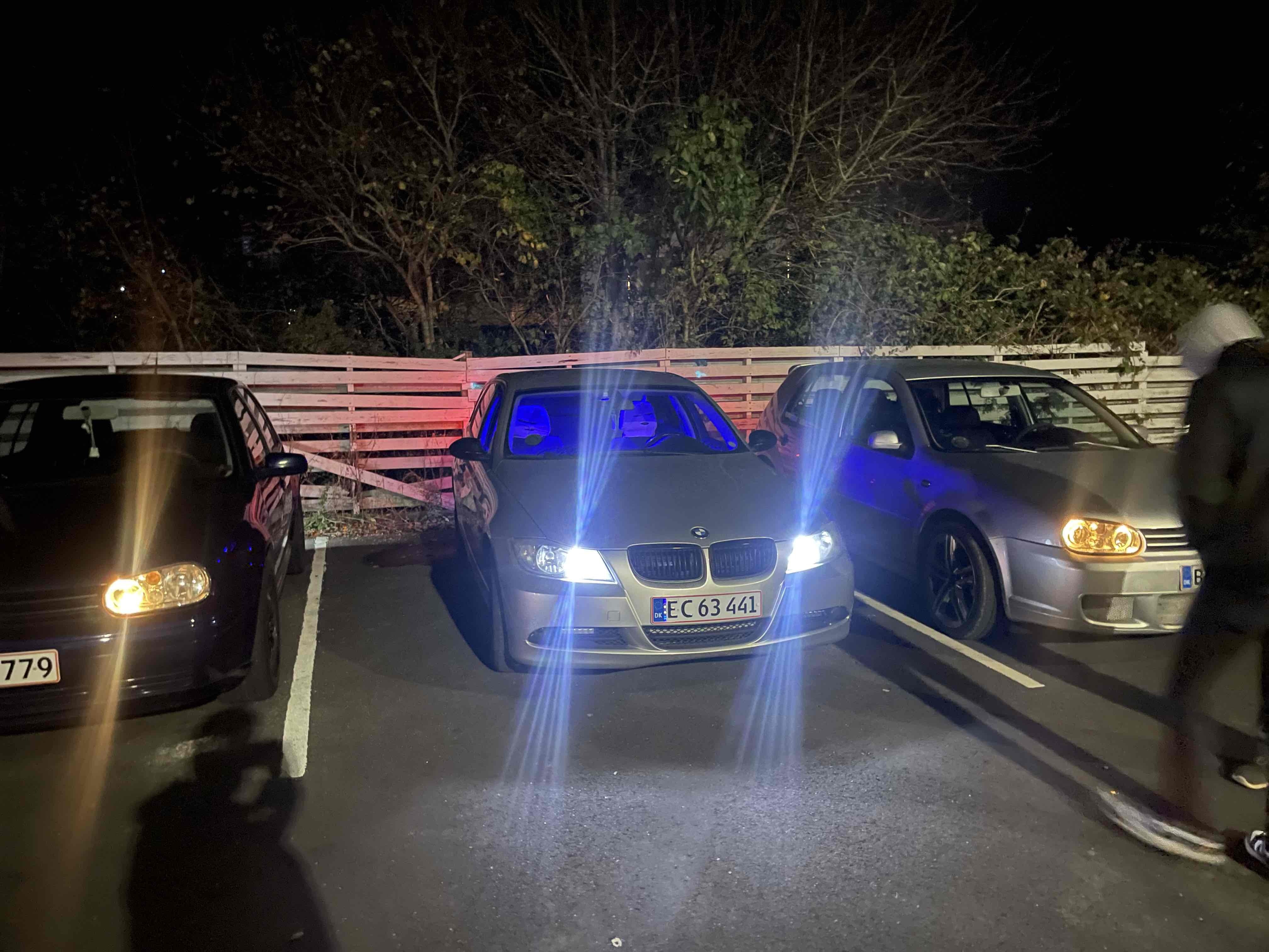 Sølv BMW 318d fra 2006