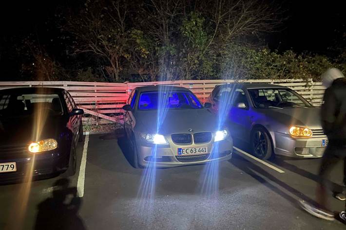 Sølv BMW 318d fra 2006