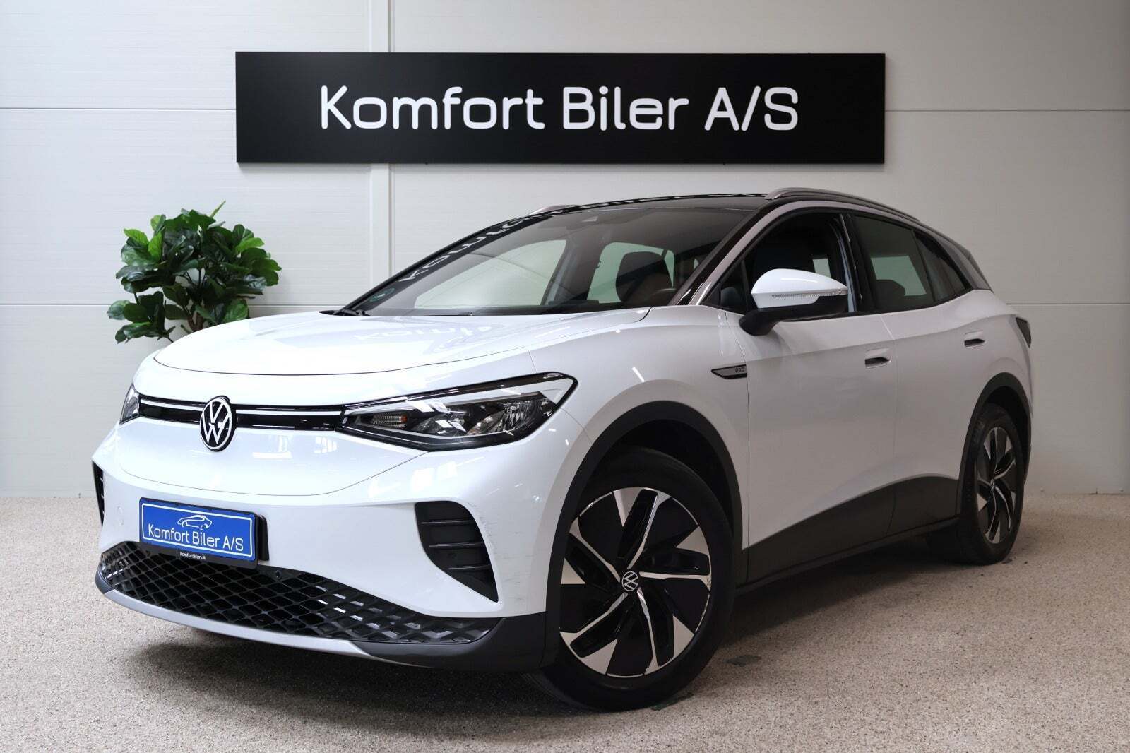 Hvid VW ID.4 fra 2023 set udefra