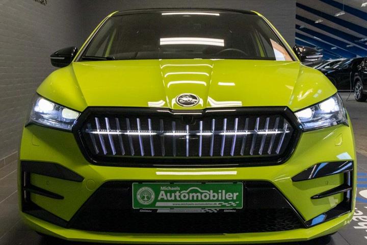 Grøn Skoda Enyaq fra 2024