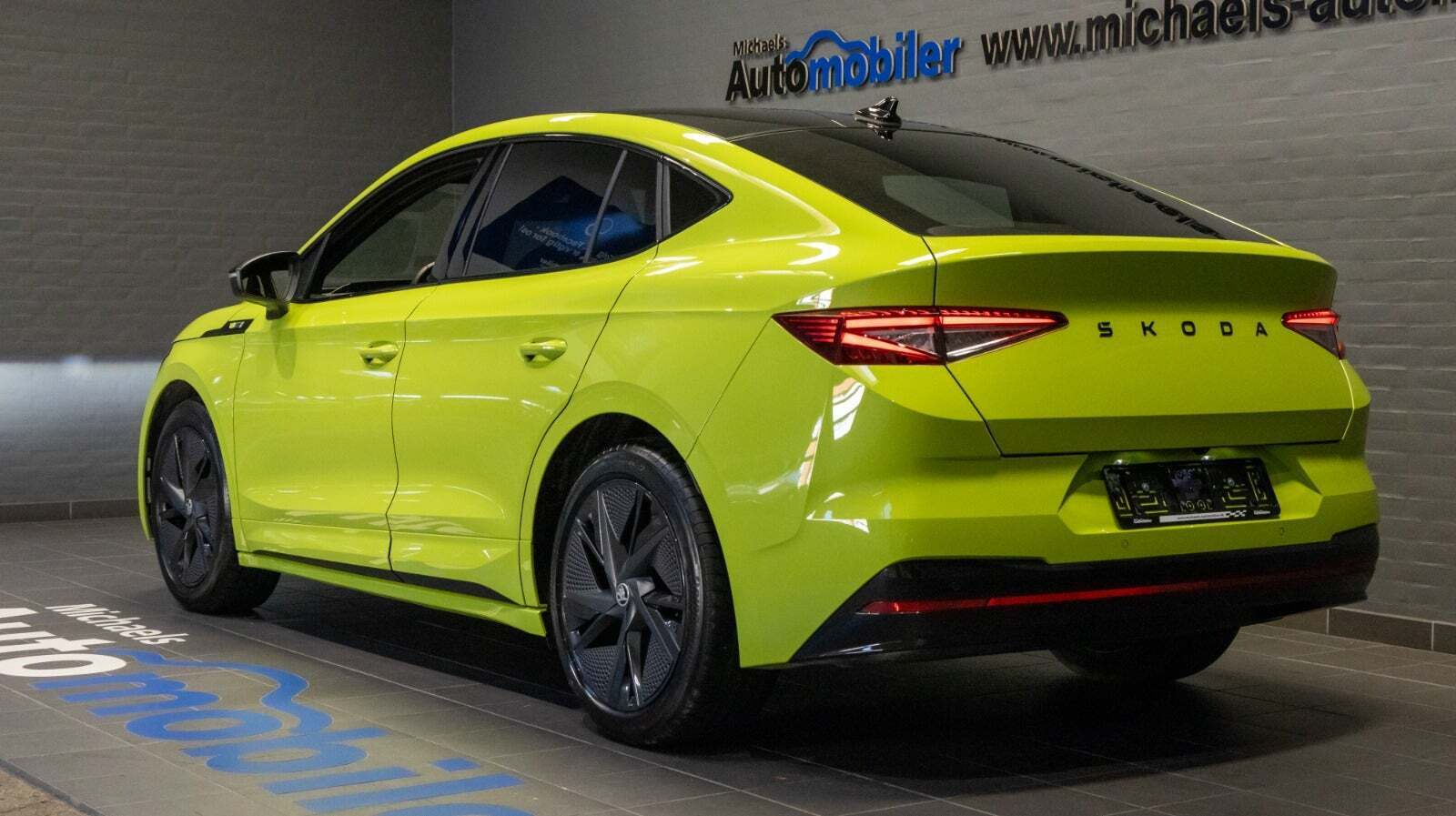 Grøn Skoda Enyaq fra 2024