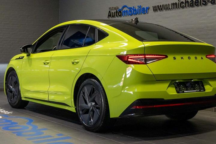 Grøn Skoda Enyaq fra 2024