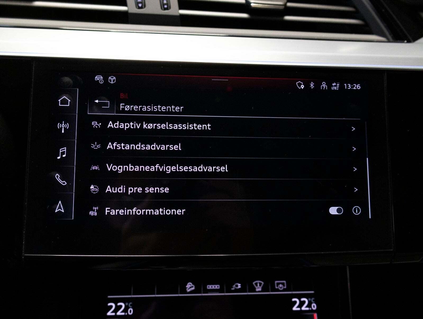Sort Audi e-tron fra 2022