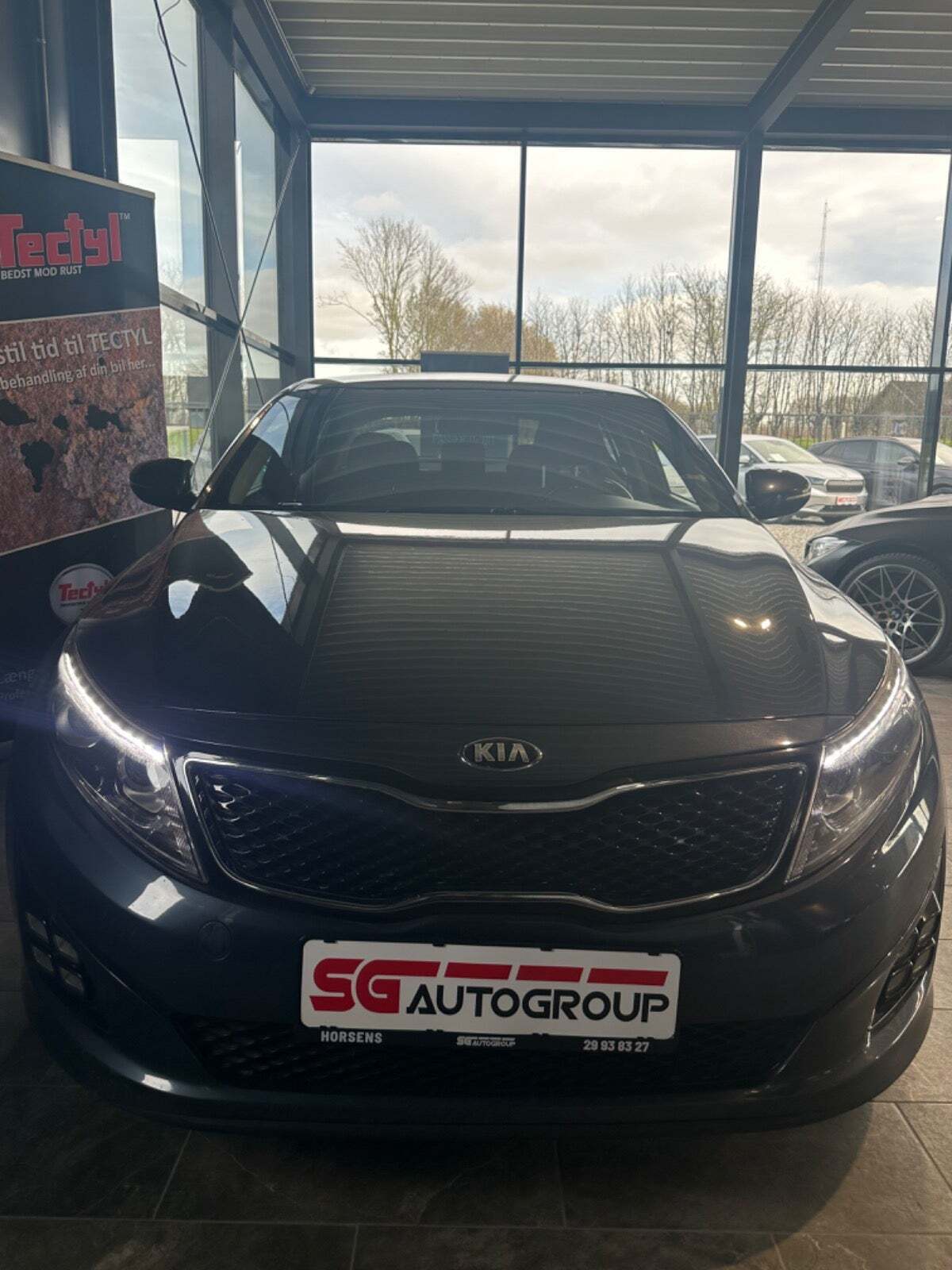 Blå Kia Optima fra 2015