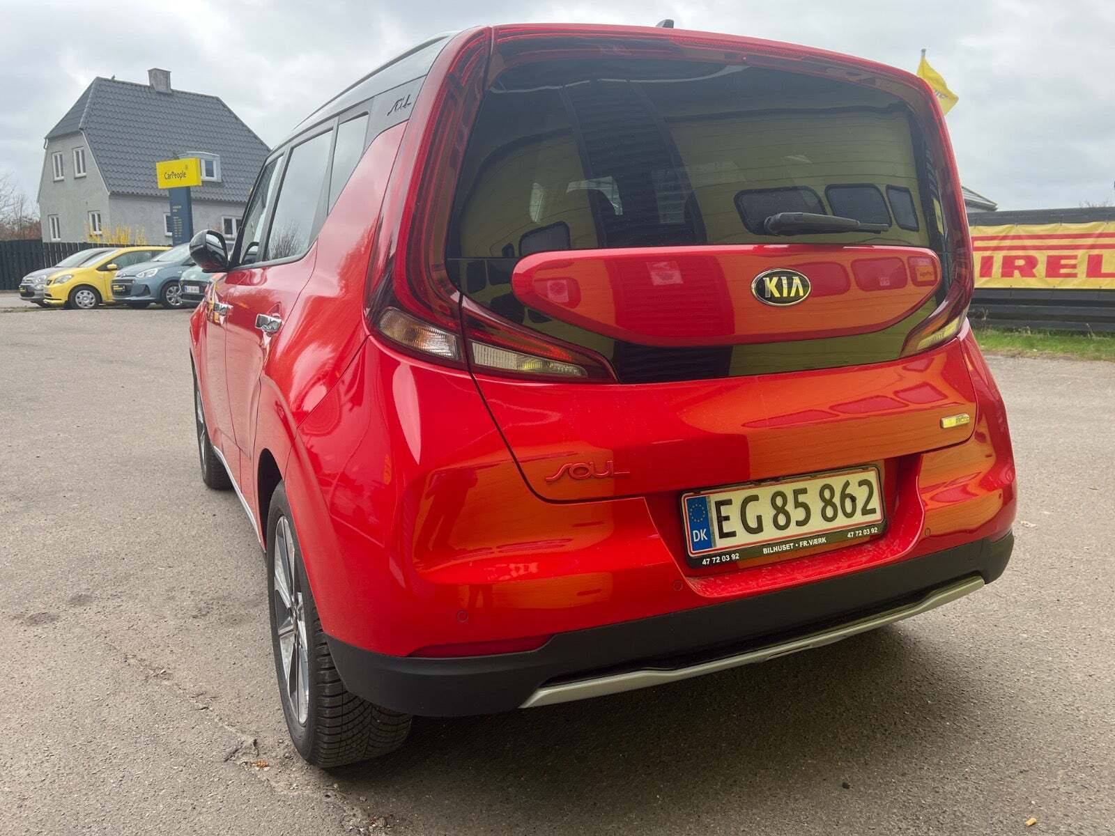 Rød Kia e-Soul fra 2019