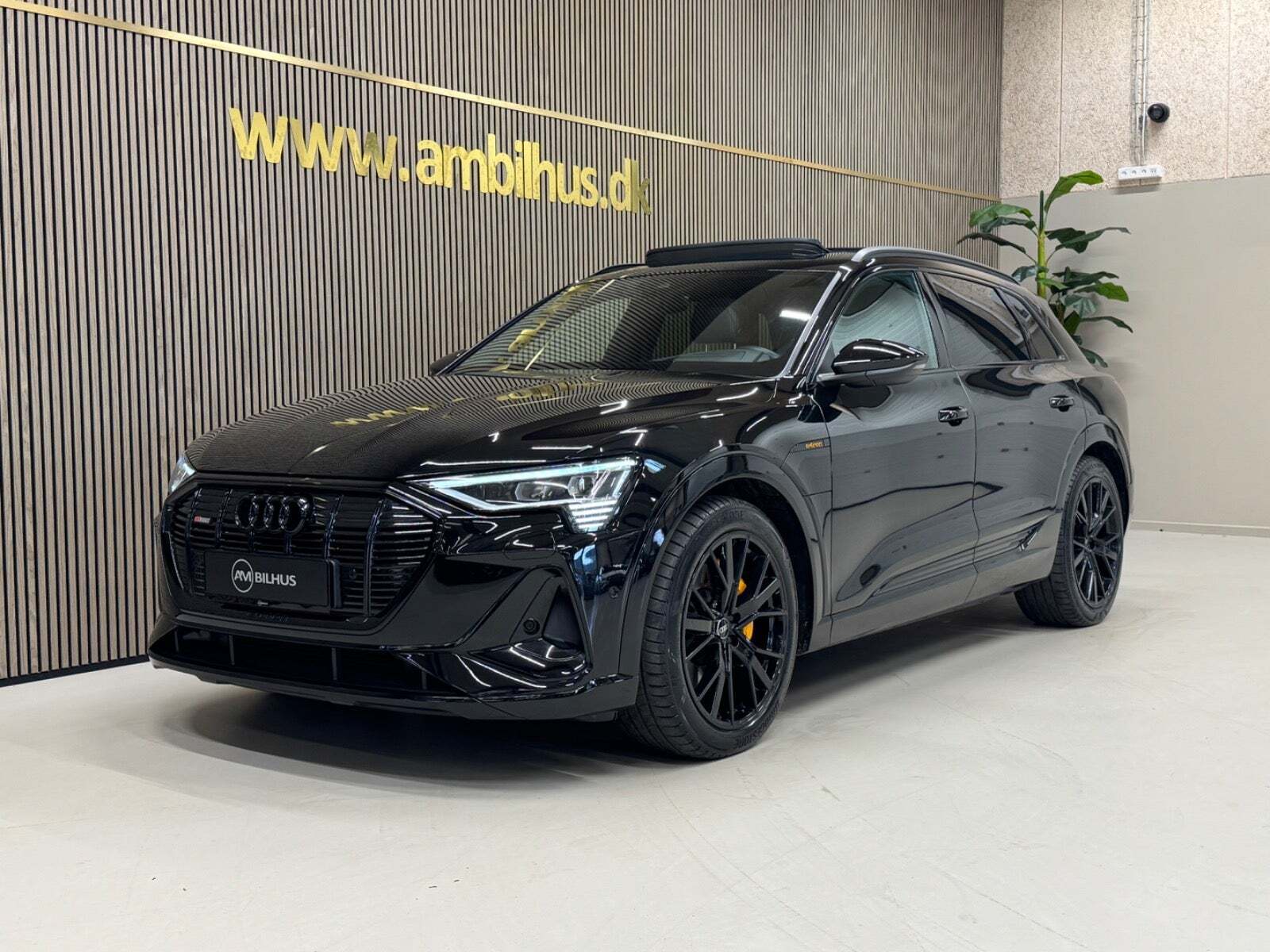 Sort Audi e-tron fra 2022 set udefra