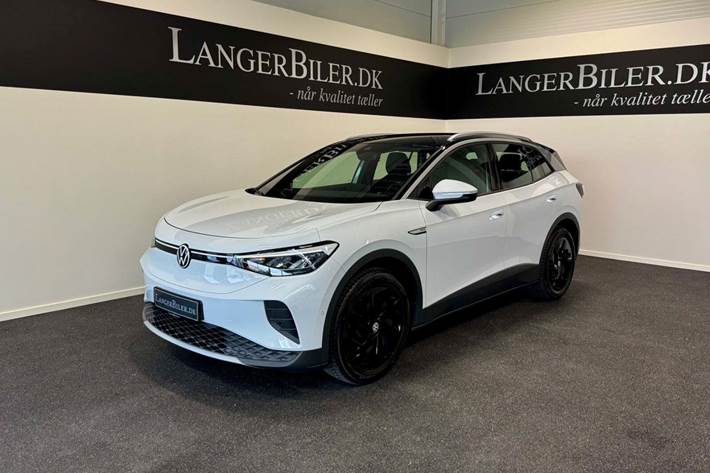 Hvid VW ID.4 fra 2023 set udefra