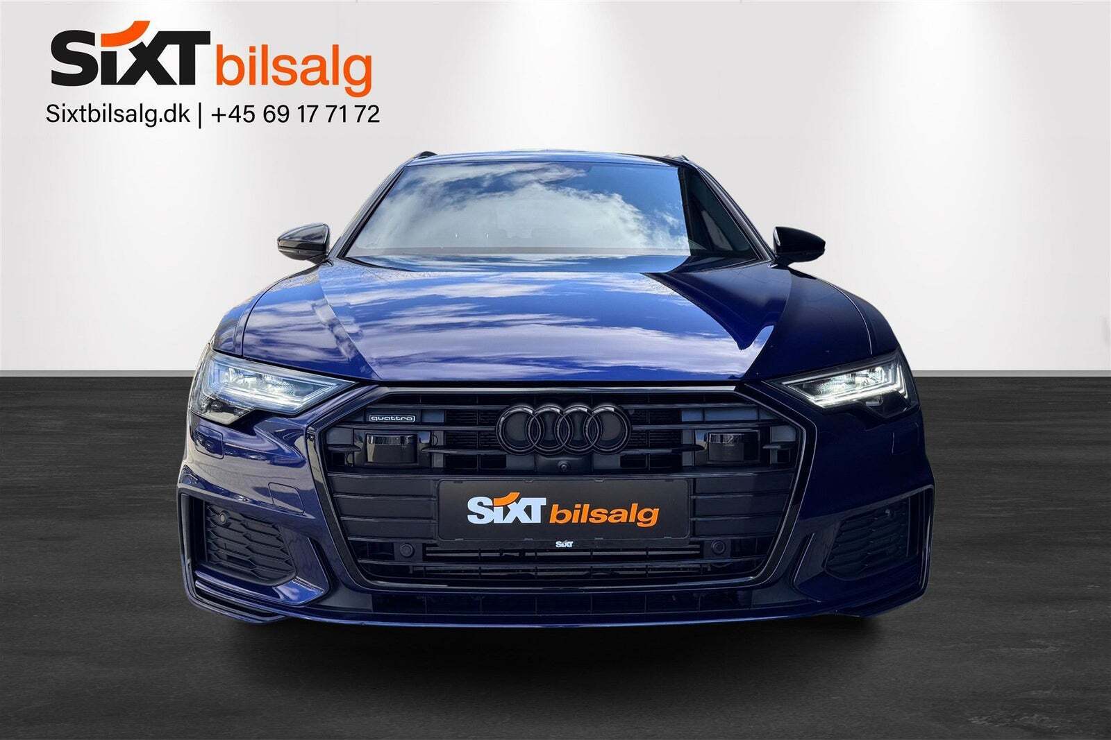 Blå Audi A6 fra 2021