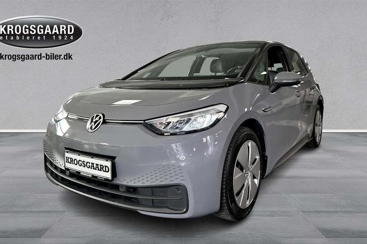 Grå VW ID.3 fra 2021 set udefra