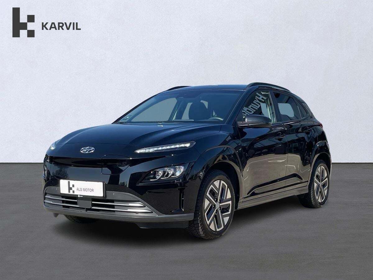 Sort Hyundai Kona fra 2021 set udefra