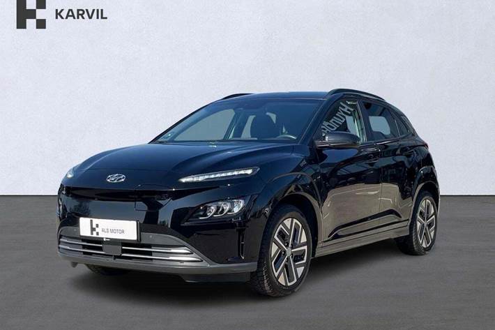 Sort Hyundai Kona fra 2021 set udefra
