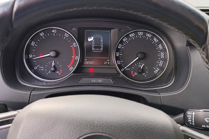 Hvid Skoda Fabia fra 2015