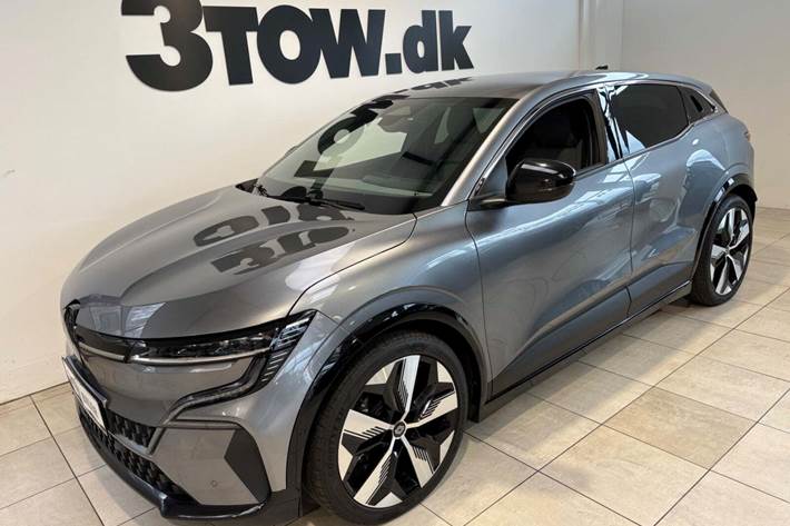 Grå Renault Megane E-Tech fra 2024 set udefra