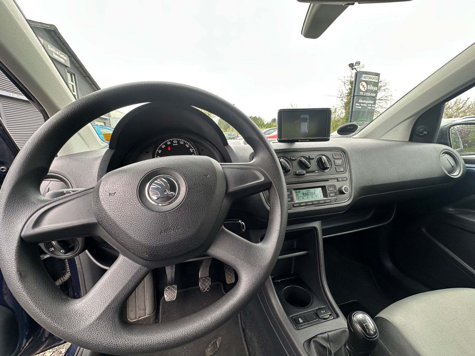 Blå Skoda Citigo fra 2013
