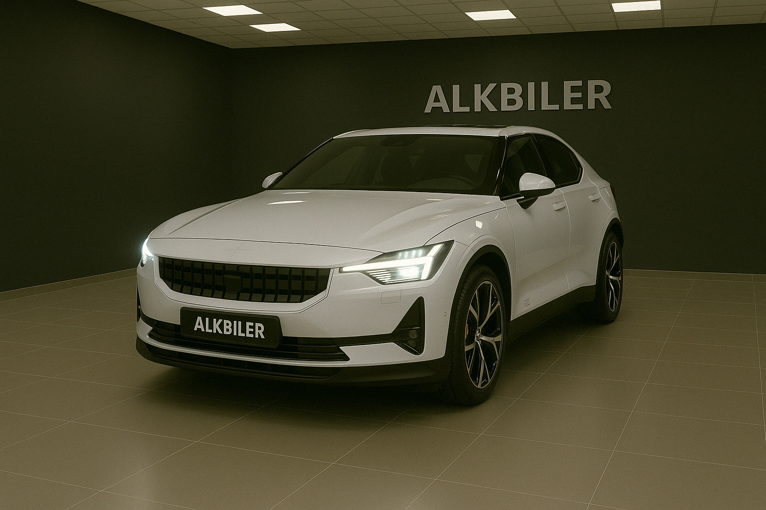Hvid Polestar 2 fra 2023