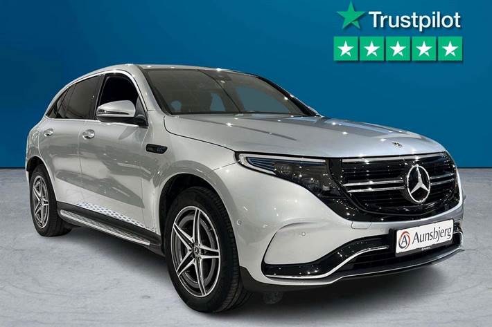 Sølv Mercedes EQC400 fra 2021