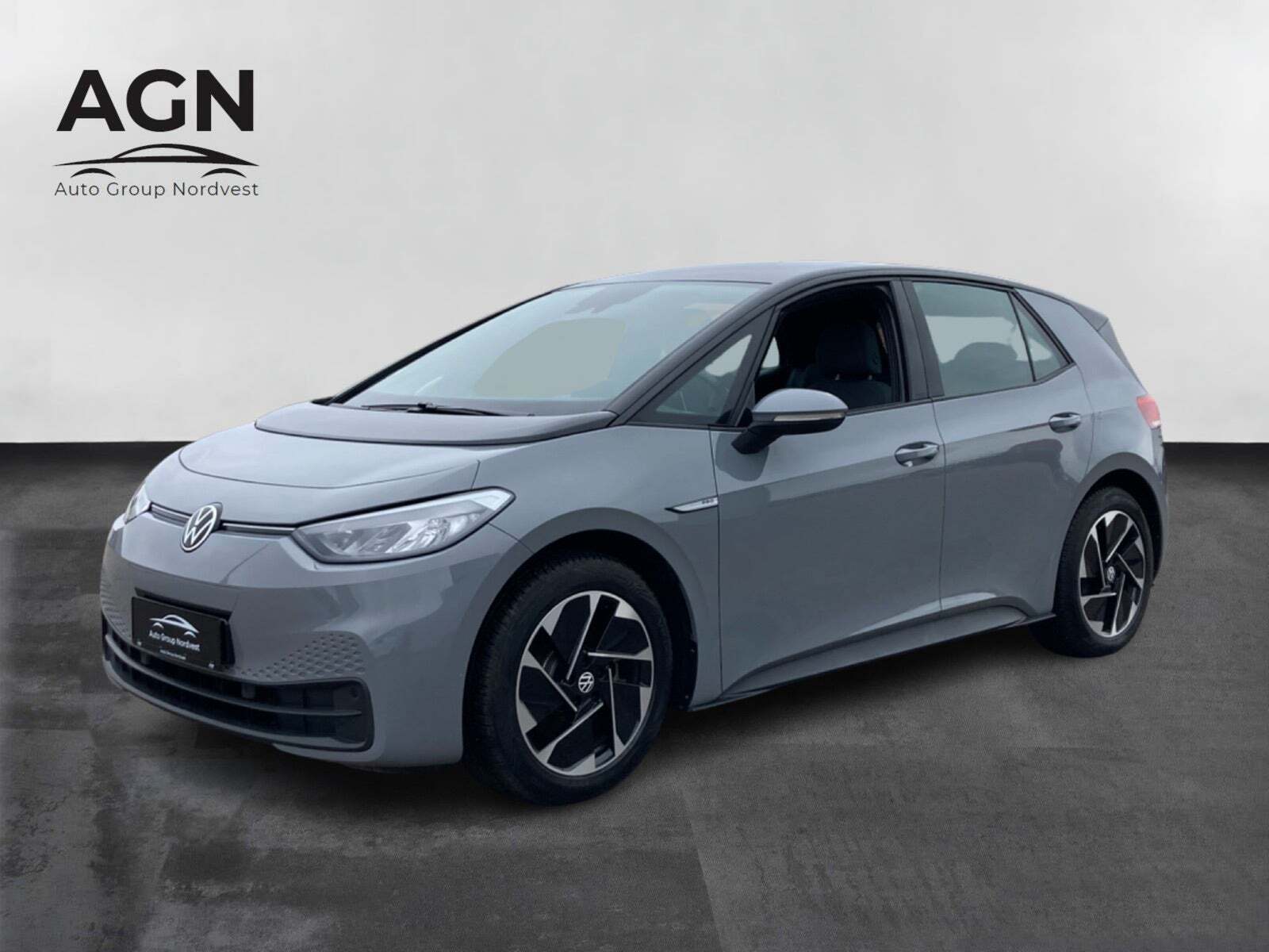 Grå VW ID.3 fra 2021 set udefra