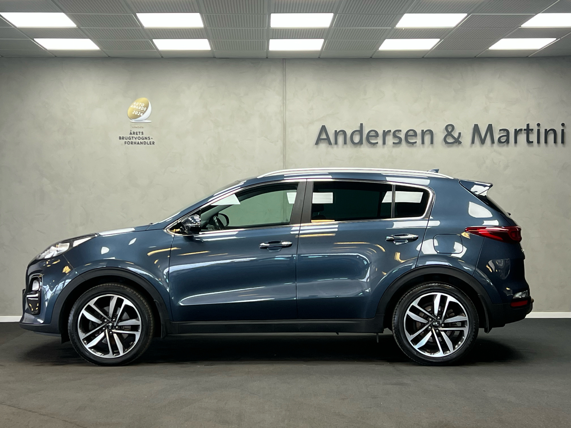 Blå Kia Sportage fra 2018