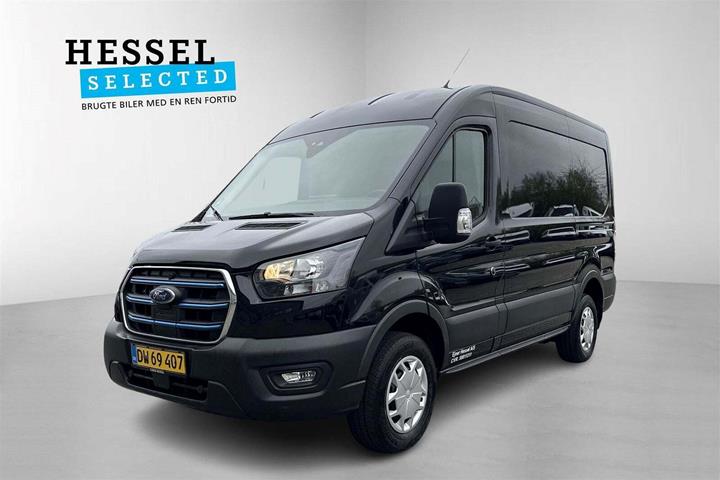 Beige Ford E-Transit 390 L2 Van fra 2022 set udefra