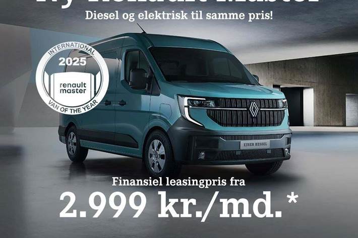 Beige Renault Master V T35 fra 2025 set udefra