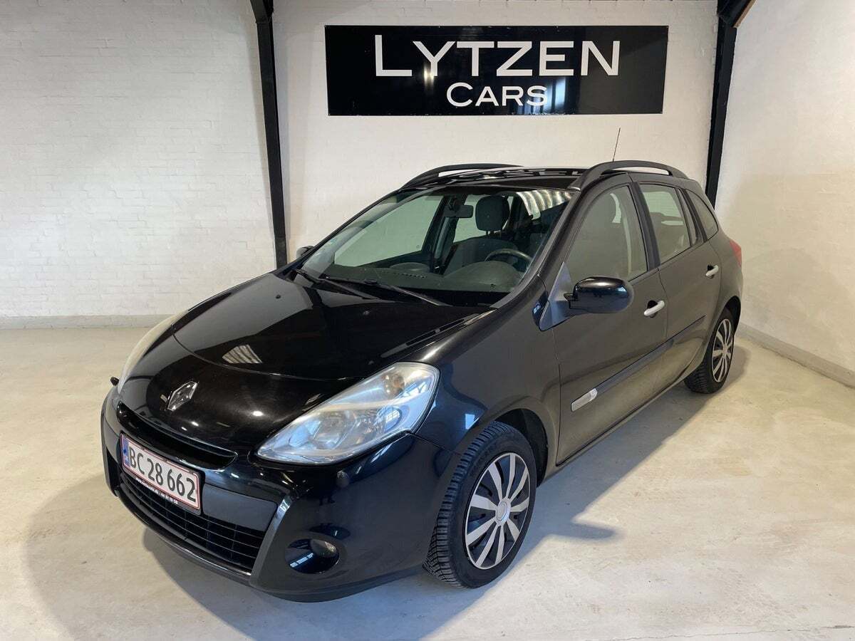 Sort Renault Clio III fra 2010 set udefra