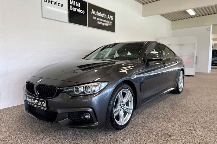 Grå BMW 420d fra 2020 set udefra