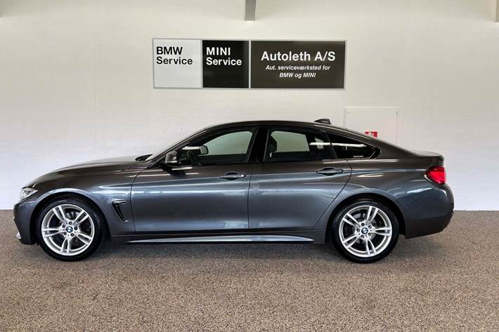 Grå BMW 420d fra 2020