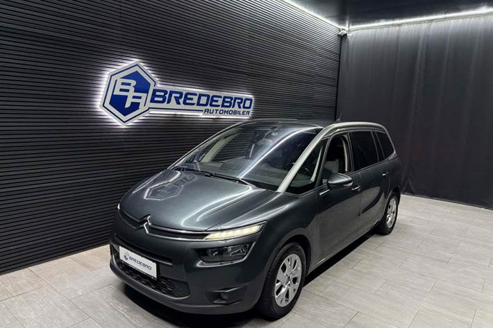 Grå Citroën Grand C4 Picasso fra 2015 set udefra