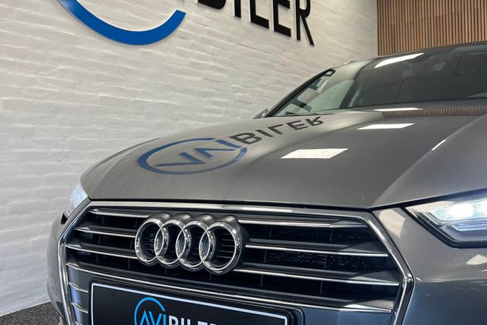 Grå Audi A4 fra 2017