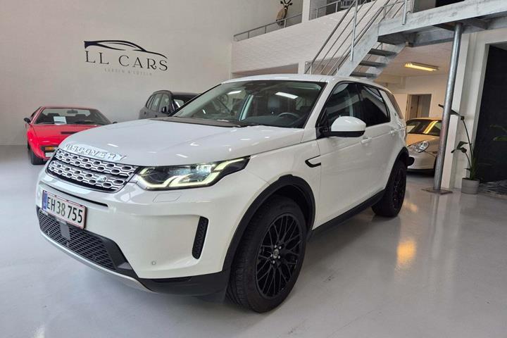 Sort Land Rover Discovery Sport fra 2021 set udefra
