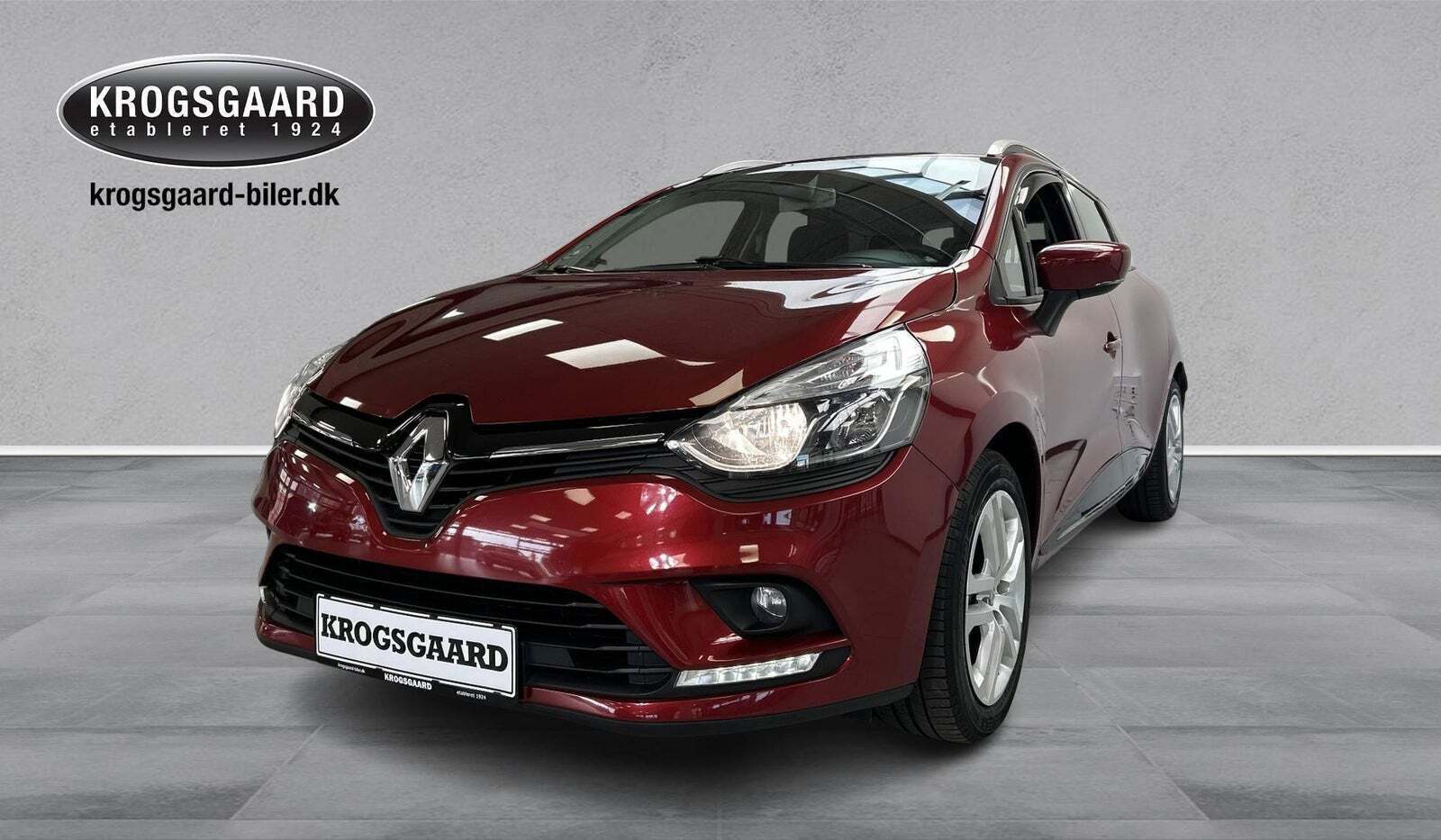 Rød Renault Clio IV fra 2018