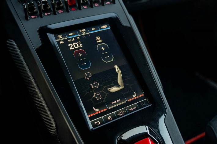 Orange Lamborghini Huracan fra 2019