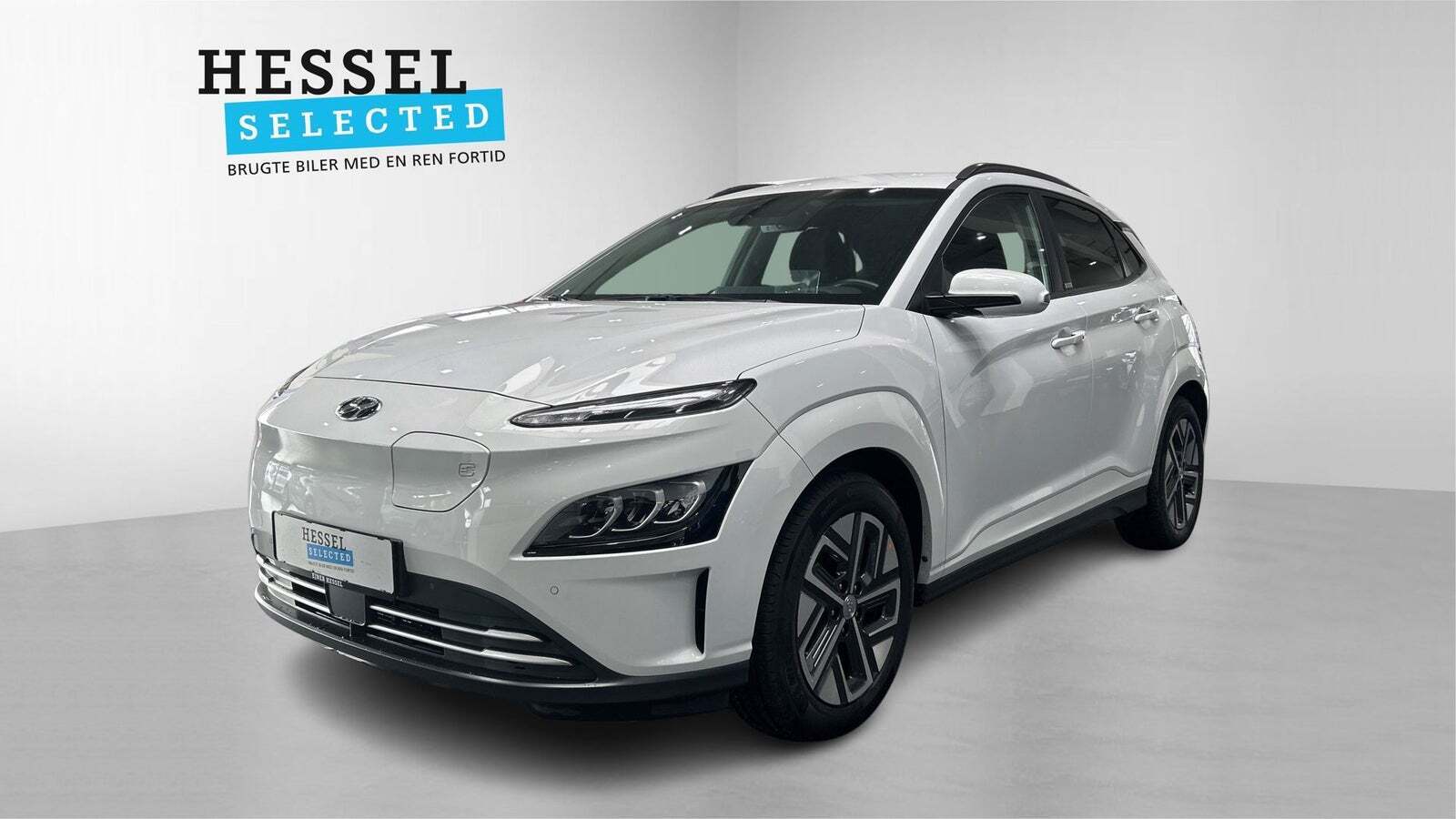 Hvid Hyundai Kona fra 2021