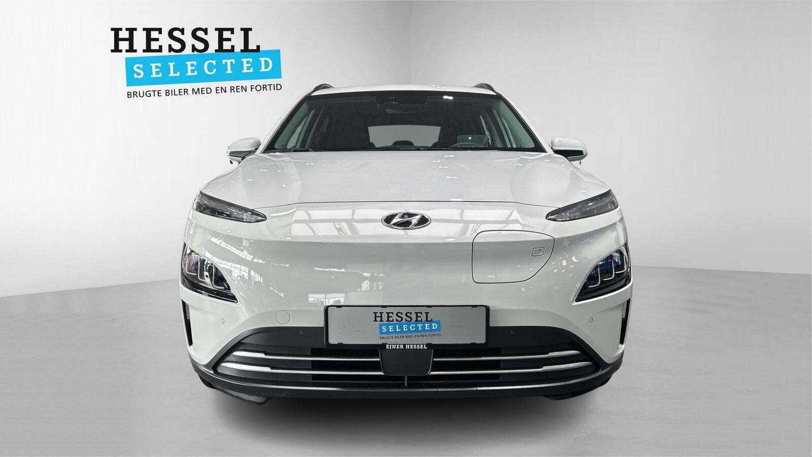 Hvid Hyundai Kona fra 2021