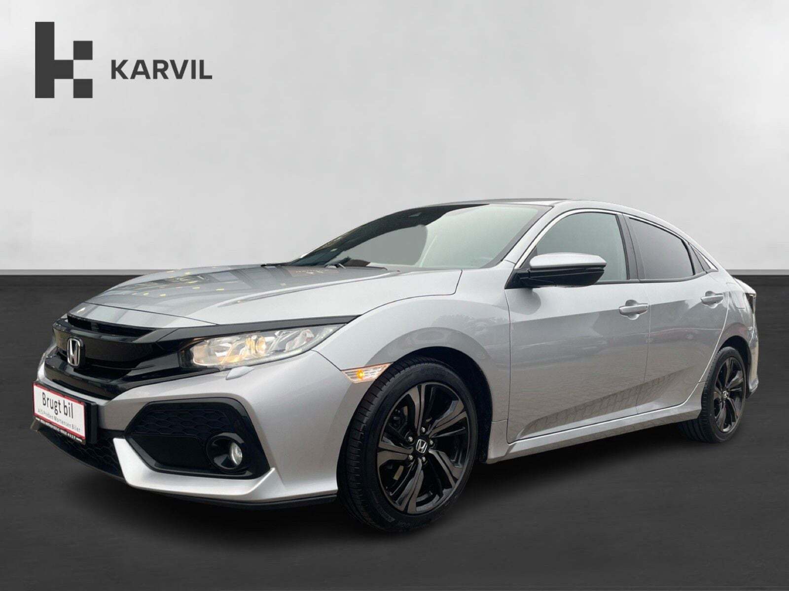 Sølv Honda Civic fra 2019