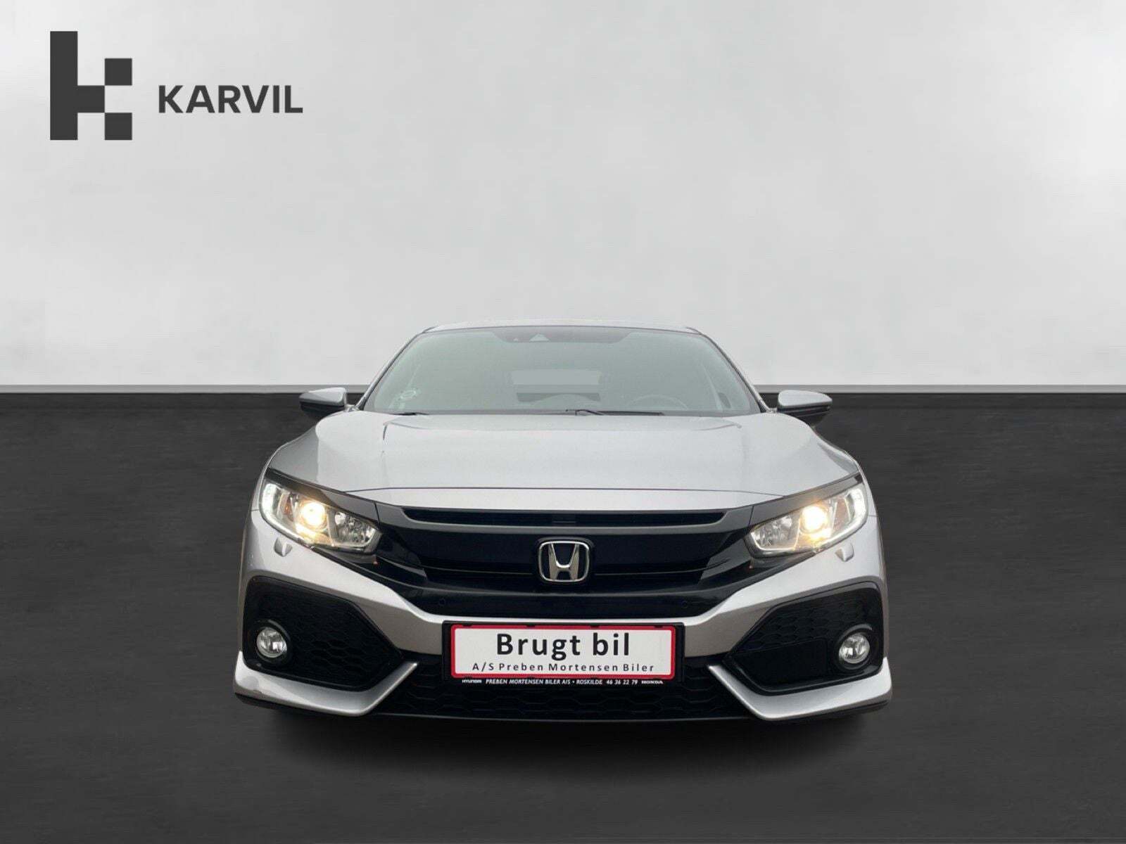 Sølv Honda Civic fra 2019