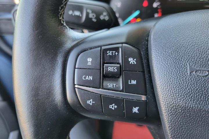 Blå Ford Fiesta fra 2019