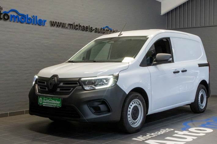 Hvid Renault Kangoo fra 2025 set udefra