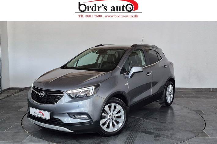 Grå Opel Mokka X fra 2017 set udefra