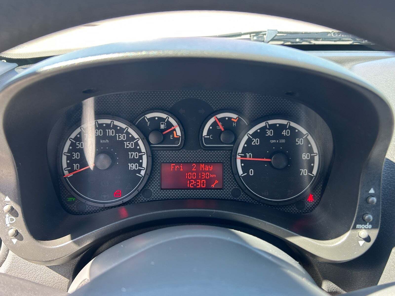 Hvid Fiat Panda fra 2012